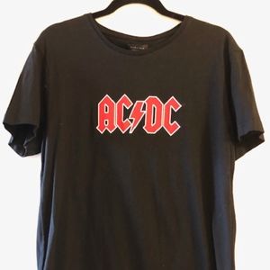 ZARA men's ACDC Tee with graphic on back